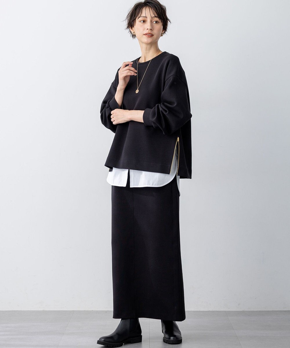 23区 L 【GLOW10月号掲載/洗える】ナチュラルコットンベアコンビ カットソー 