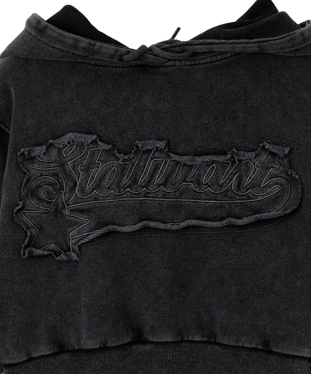 WEGO ロゴアシッドウォッシュパーカー 