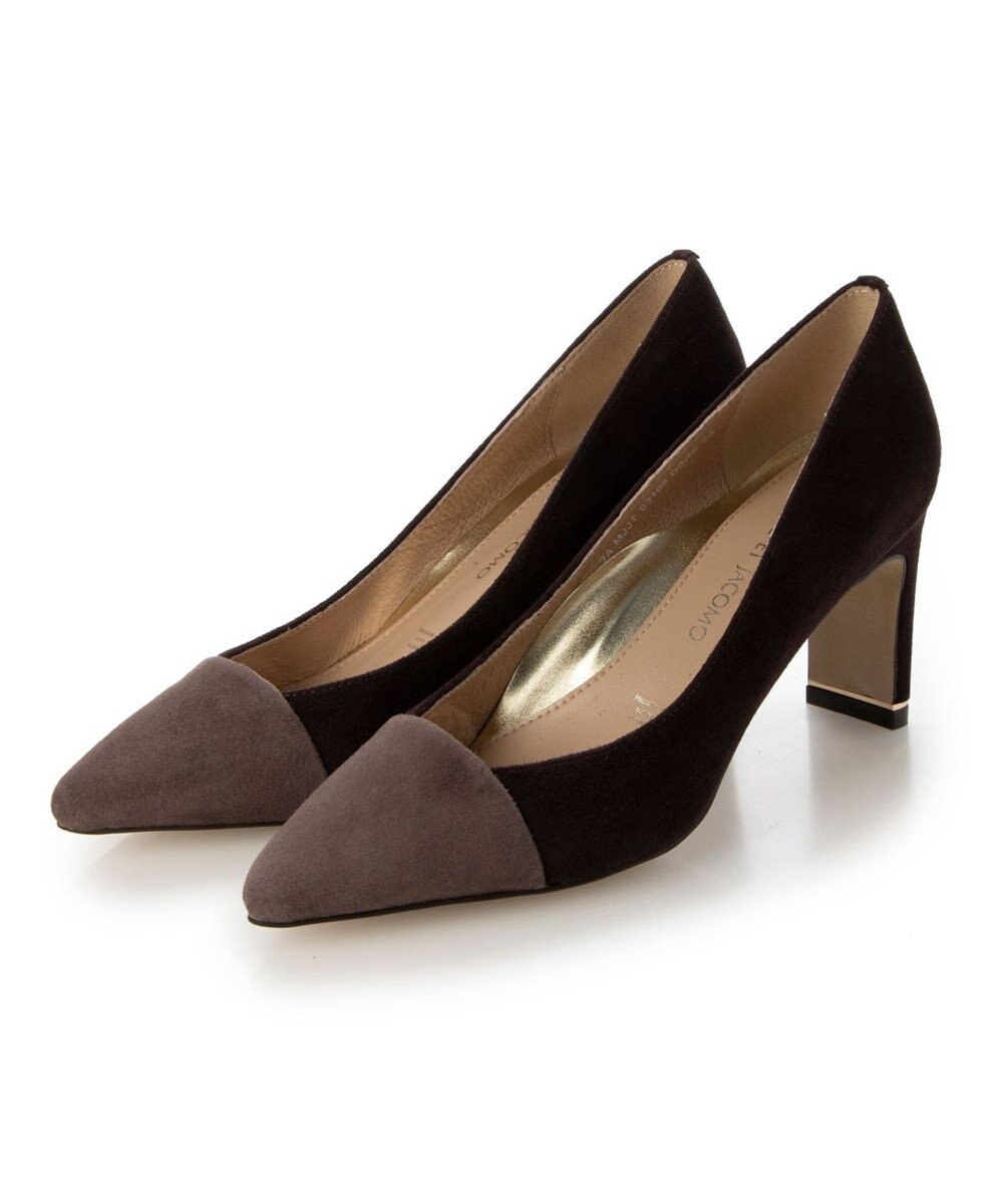 MODE ET JACOMO <MODE ET JACOMO>異素材コンビポインテッドトゥパンプス 