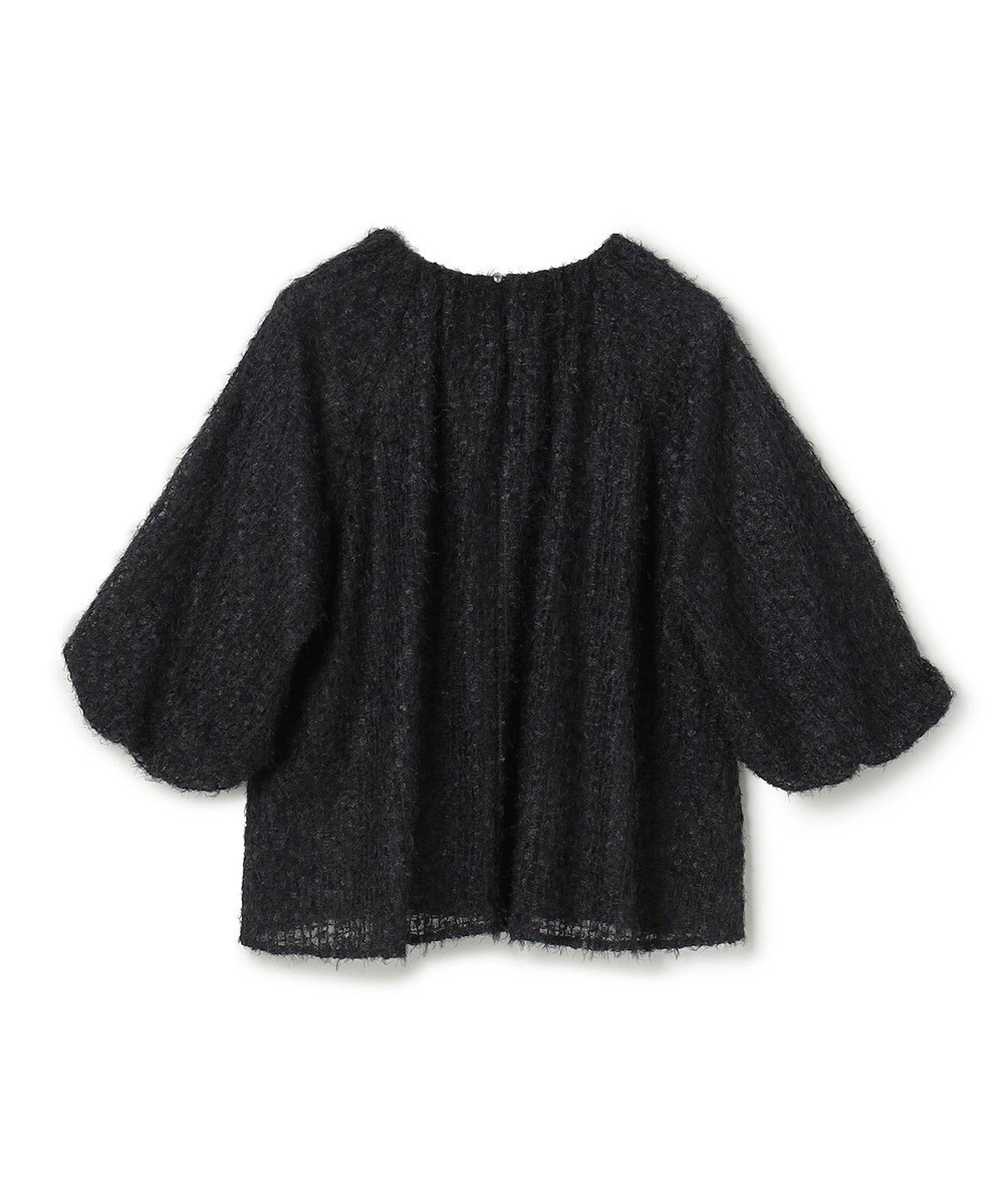 UNFILO エアリーヤーン ギャザーブラウス 