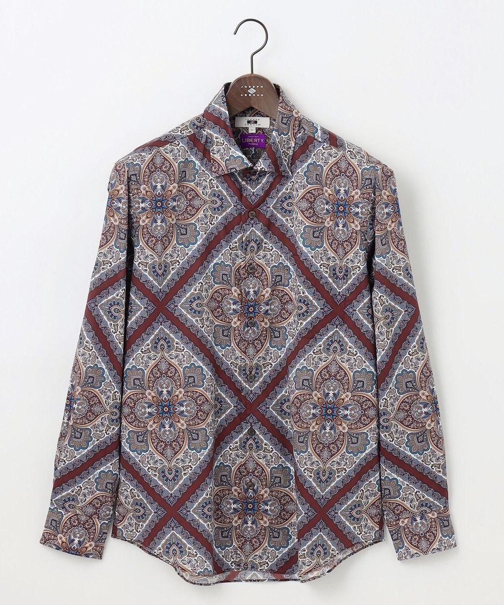 JOSEPH ABBOUD 【キングサイズ・英国リバティ社・纏うアート・柄で魅せる】リバティプリント シャツ　25AW 