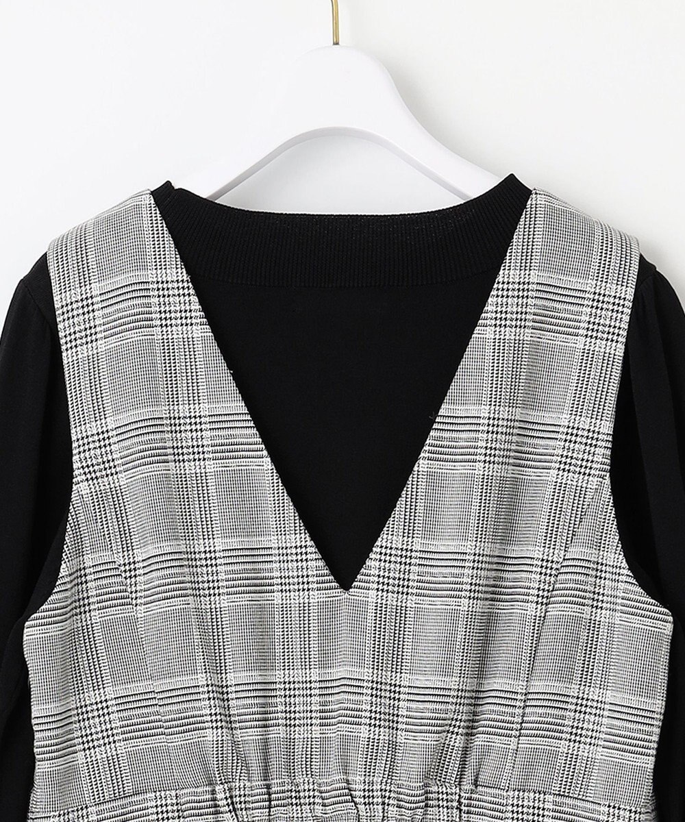 ANY SIS 【2SET】チェック ジャンパースカート× ニット 