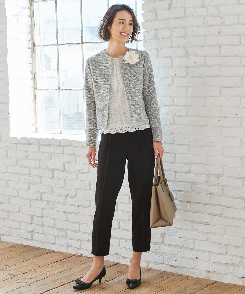 ANY 【洗える】エステルソフトストレッチ パンツ 