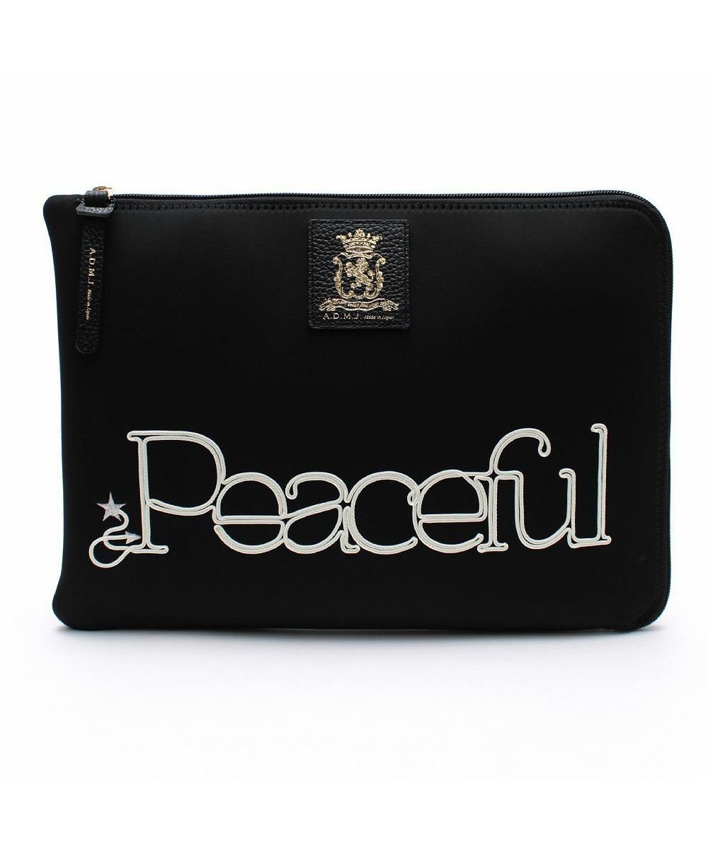 A.D.M.J. 【魔法の様に軽い】マジックライト/コード刺しゅうフラットポーチ2セット(S・LL) 