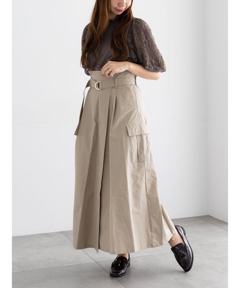 Te chichi カーゴフレアスカート 
