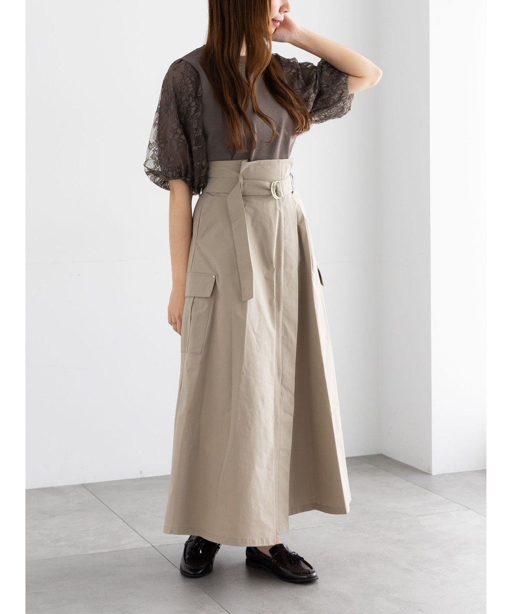 Te chichi カーゴフレアスカート 