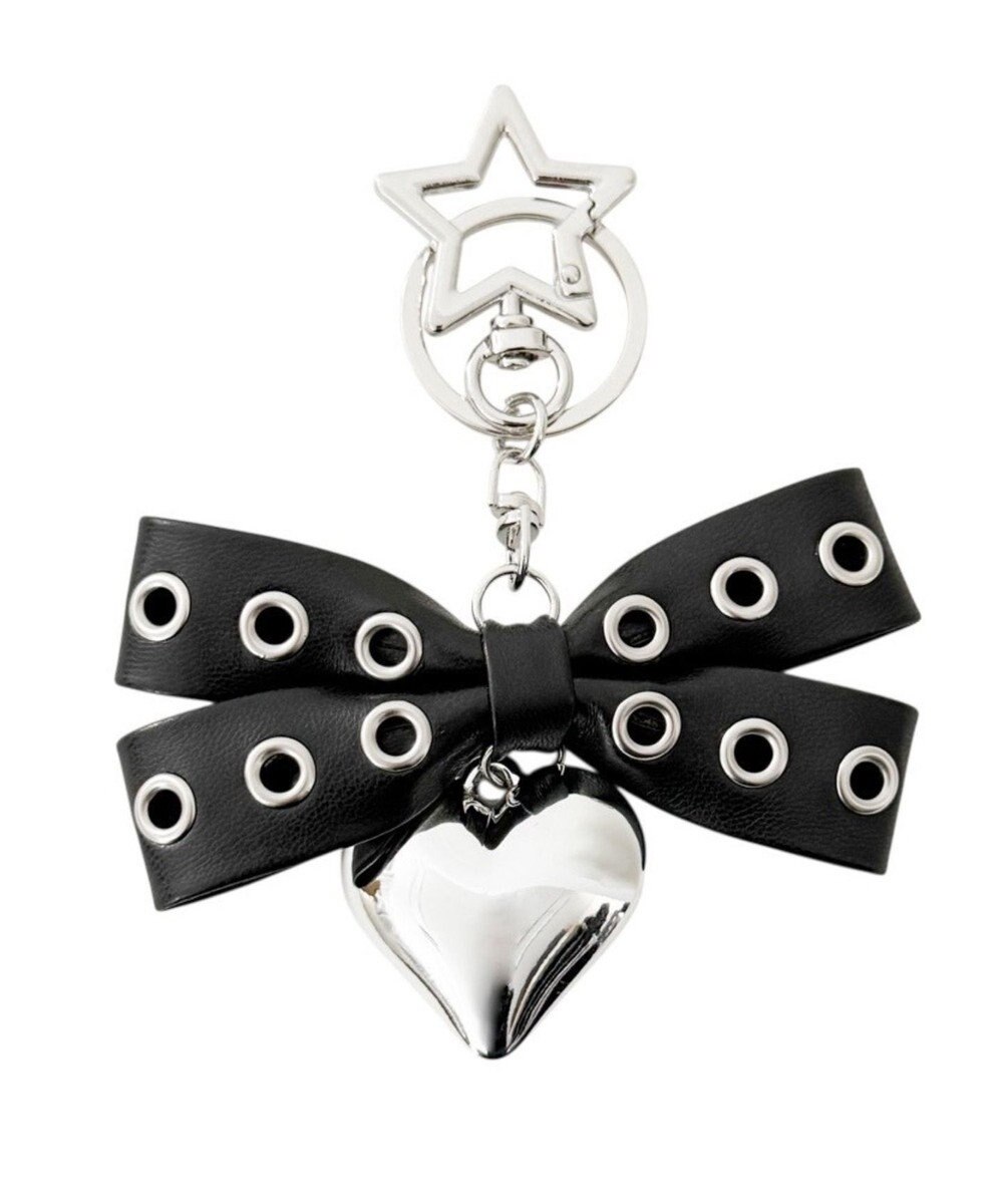 WEGO ハトメリボンハートキーホルダー 