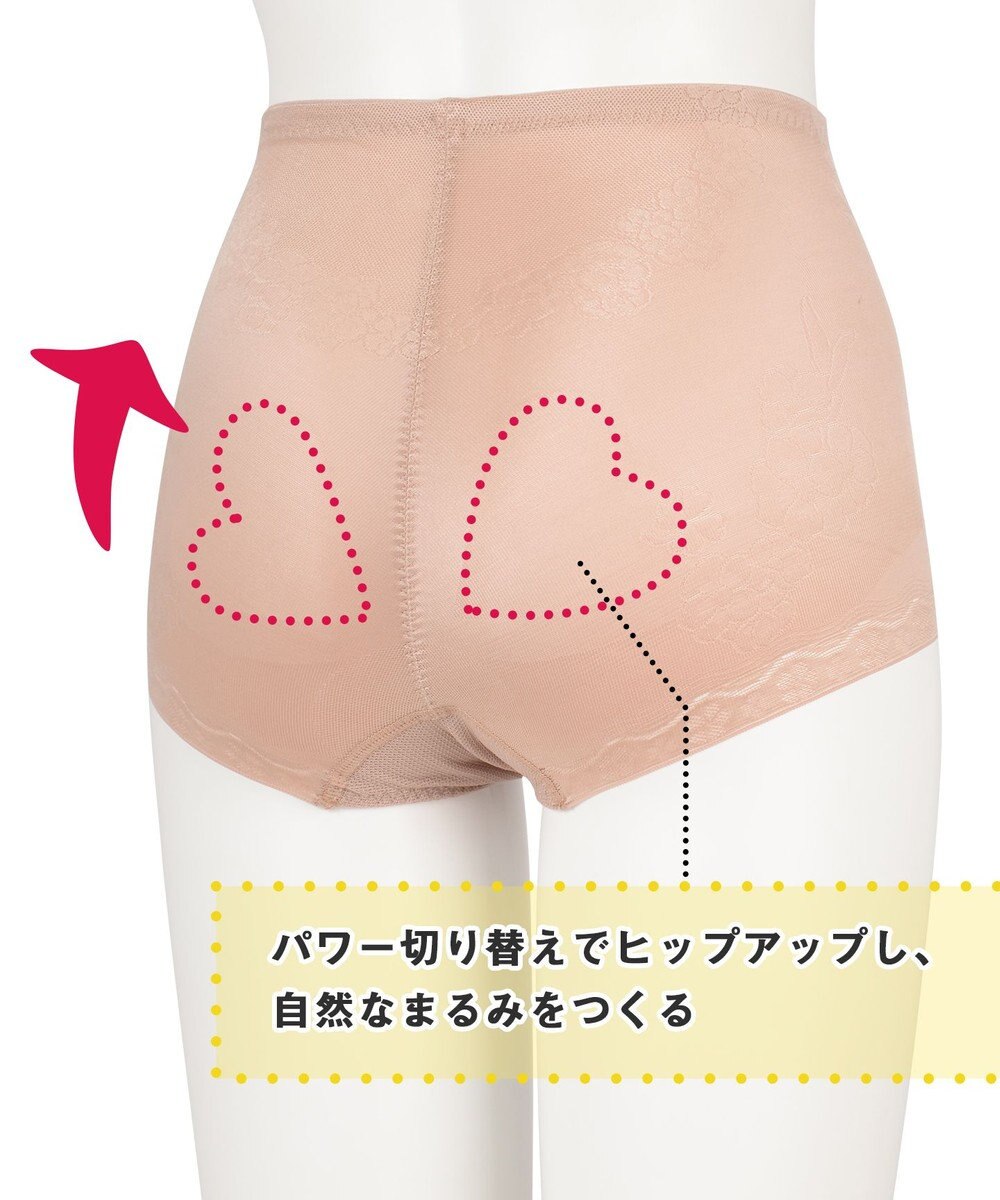 Wing ガードル 【キュッとアップパンツ】 ヒップをまるくメリハリあるラインに ラクにおなか押さえ ショート丈 KQ0545 ウイング／ワコール 