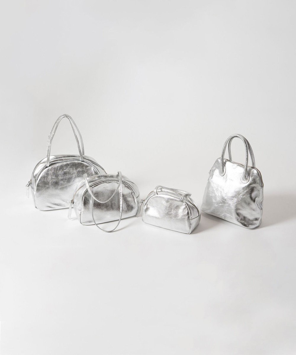 FOLNA RD ホイルレザーブガッティボストンバッグ 