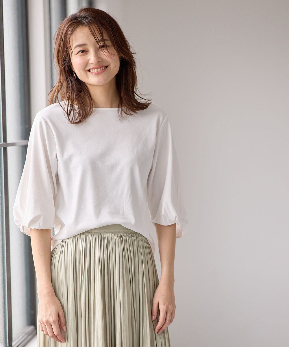 ANY 【WEB限定】シルケットスムース ツイストリーブプルオーバー 