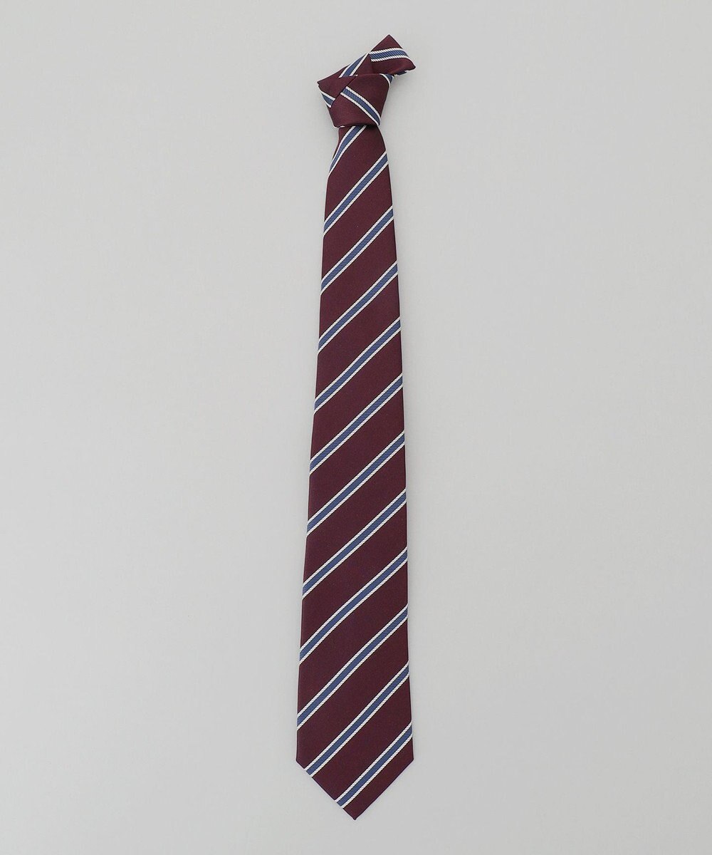 GOTAIRIKU リクルートにも【日本製】シルク ネクタイ_レジメンタル 