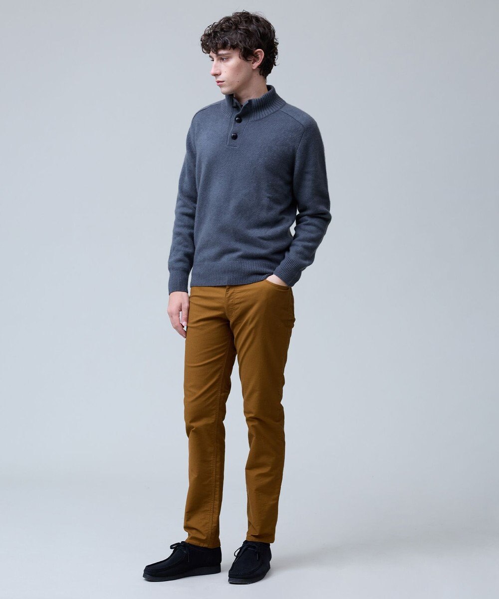 J.PRESS MEN 【カシミア100%使用】カシミヤリブモックネック ニット 