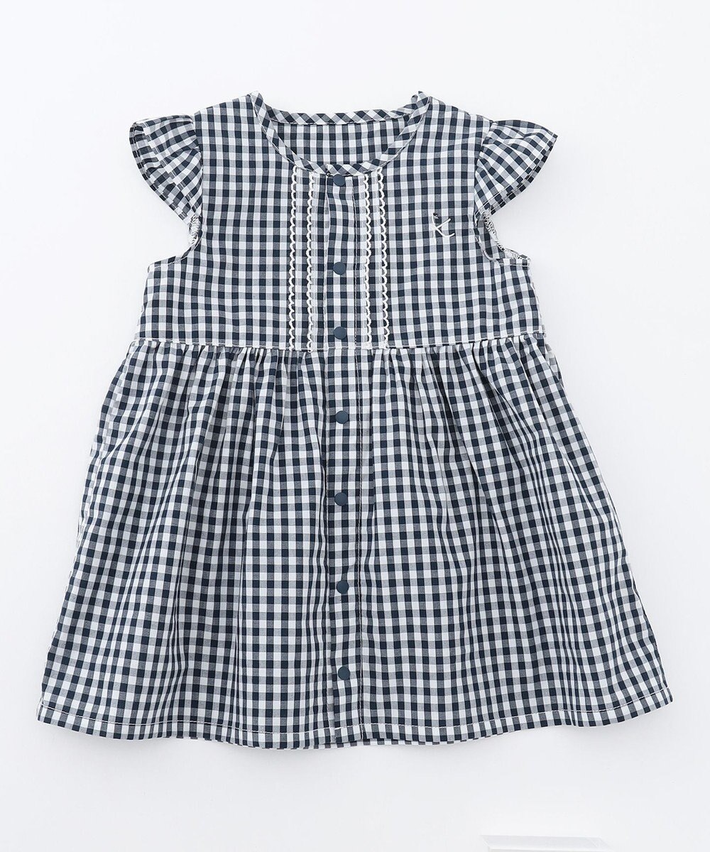 組曲 KIDS 【80-100㎝】ギンガム セットアップ 