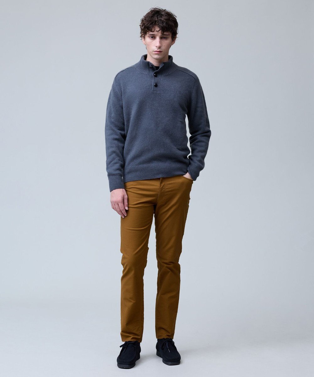 J.PRESS MEN 【カシミア100%使用】カシミヤリブモックネック ニット 