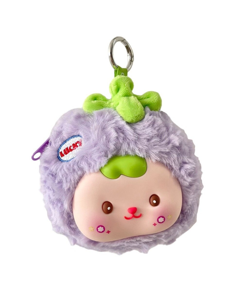 WEGO ぷっくりフルーツフェイスぬいぐるみキーホルダー 