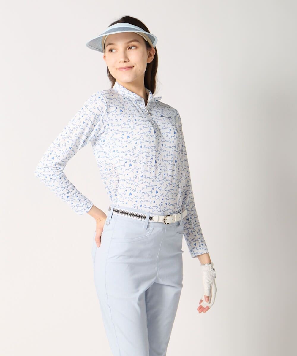 FILA GOLF／marie claire 【marie claire SPORT】 ハーフZIP長袖シャツ 
