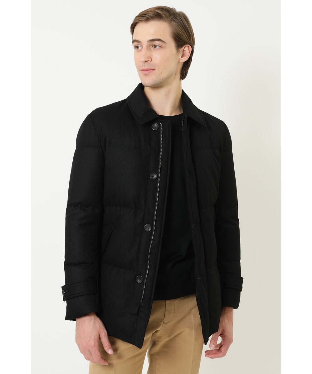 DAKS ウールフラノミドル丈ジャケット 