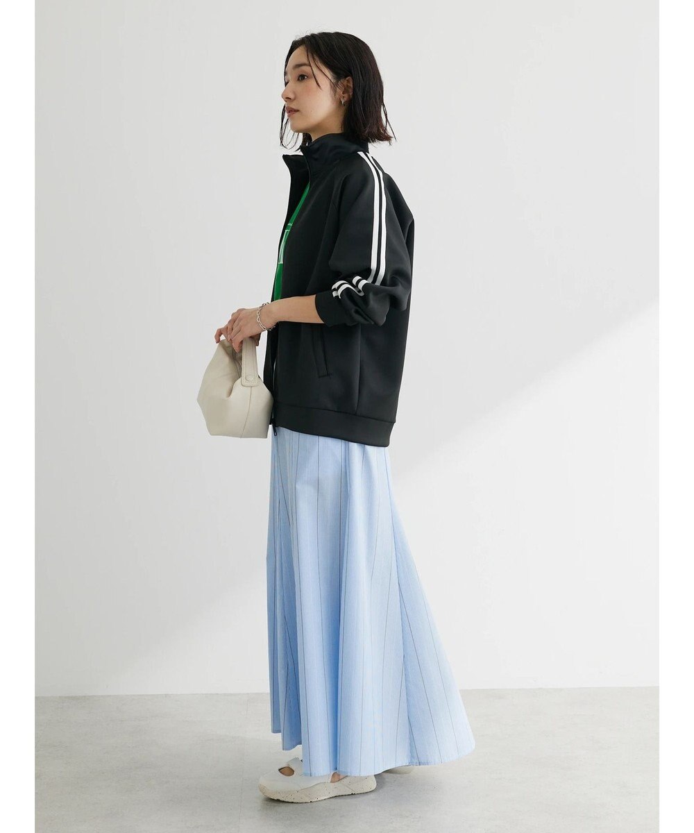 Green Parks ストライプフレアスカート 