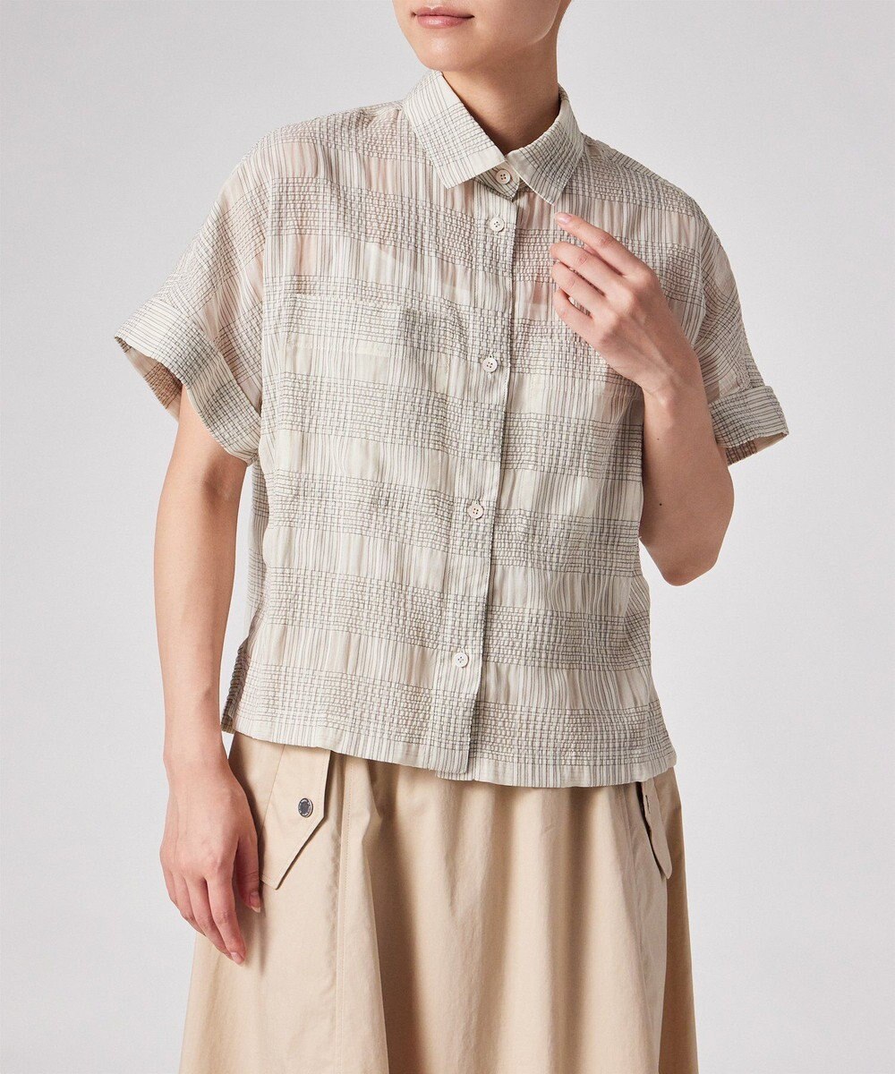 Paul Smith ワッシャーチェック シアー シャツ 