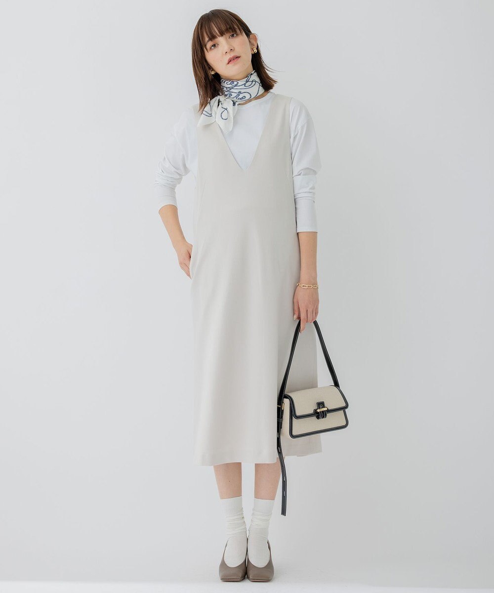 23区 【洗える】ポリバレントポンチ ジャンパースカート 