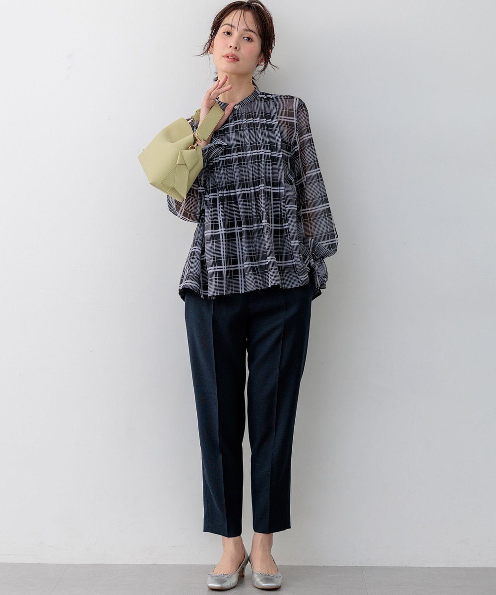 組曲 L 【先行予約】ライトリネンライクテーパード パンツ 