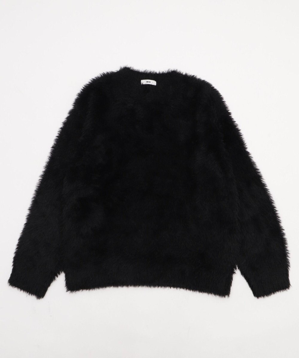 WEGO 【2025秋冬新作/ユニセックス着用ITEM/MLサイズ展開】フェザーニットプルオーバー 