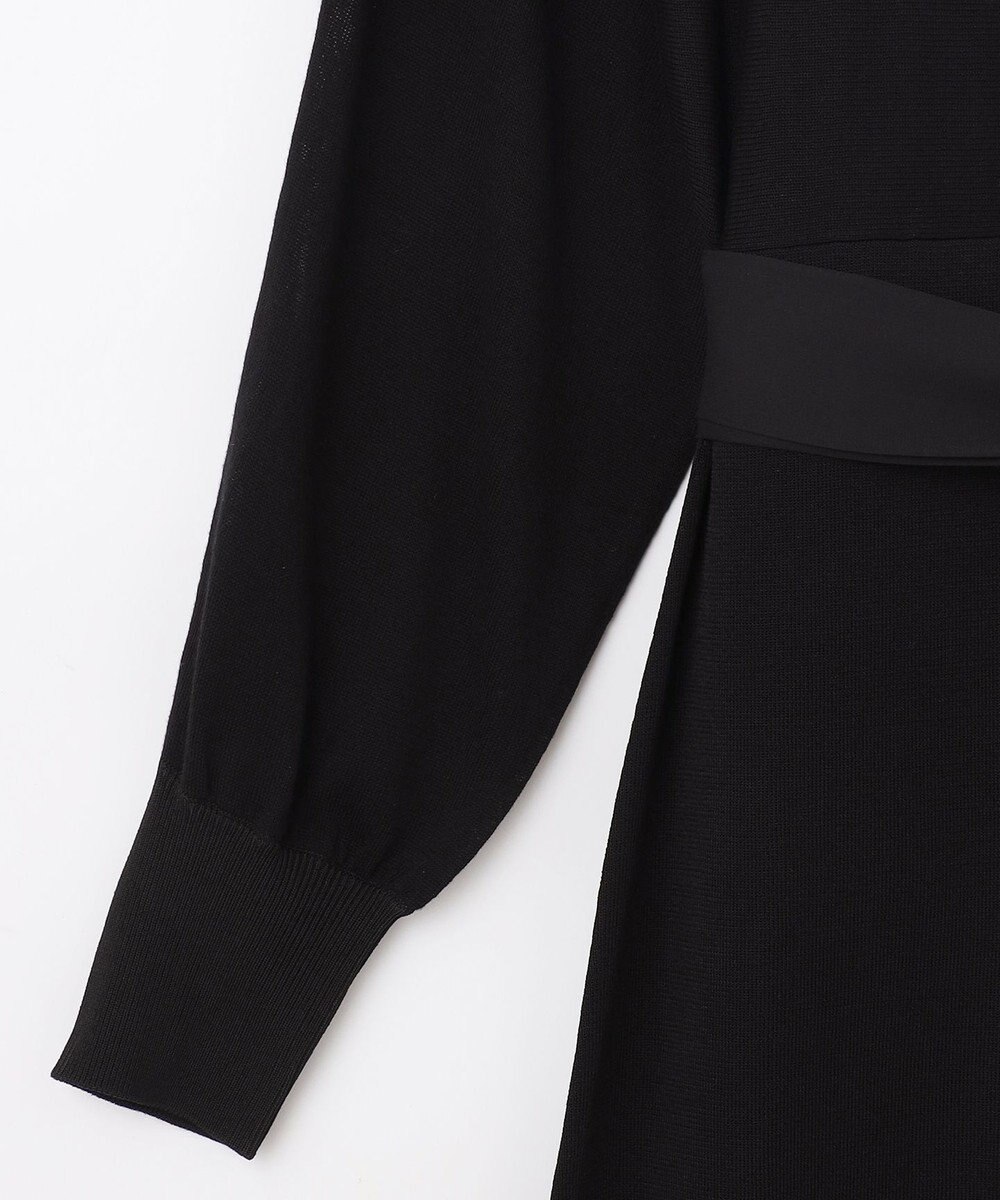 GRACE CONTINENTAL ニットブラックドレス 