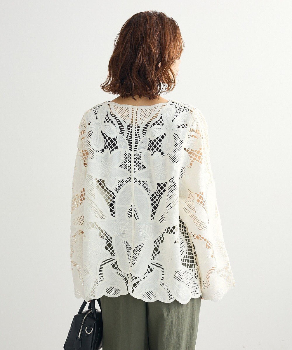 Green Parks ・ＥＬＥＮＣＡＲＥ　ＤＵＥ　レーシーカーディガン 