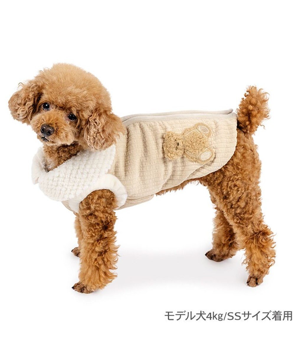 PET PARADISE ペットパラダイス くまちゃん 背開き ジップアップ ベスト 小型 