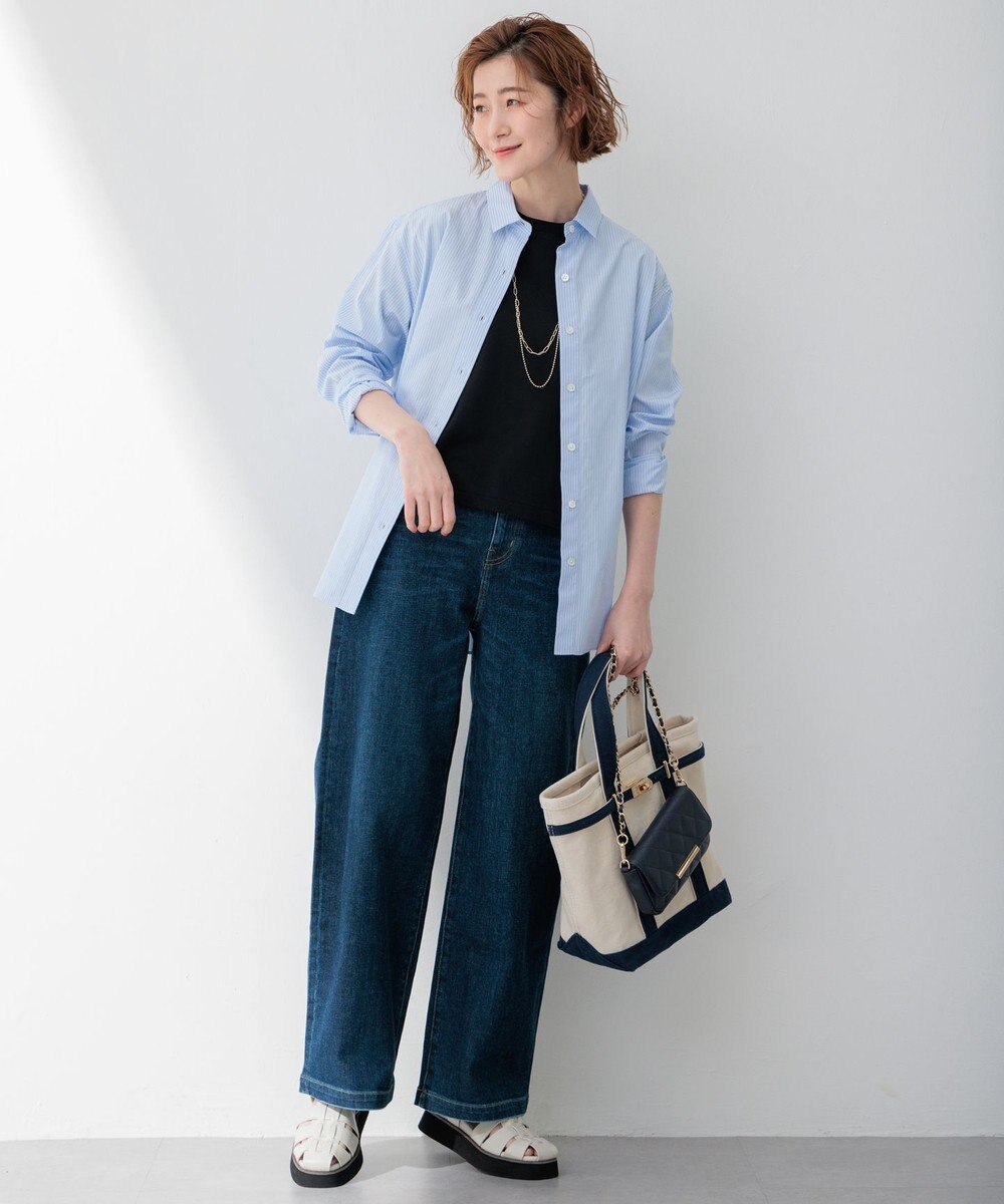 23区 ポーチ付 キャンバス トートバッグ 