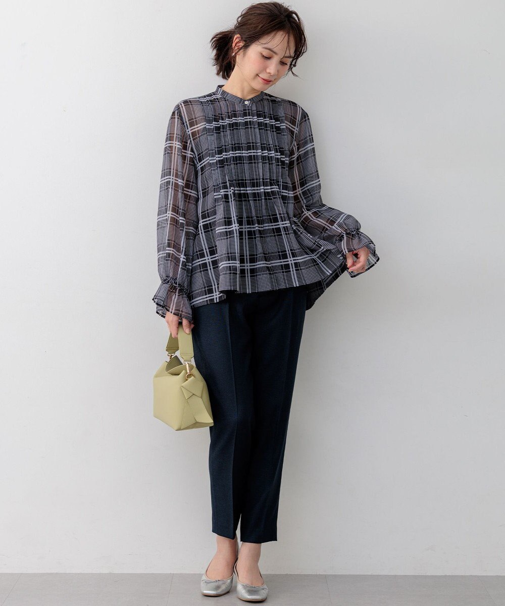 組曲 L 【先行予約】ライトリネンライクテーパード パンツ 