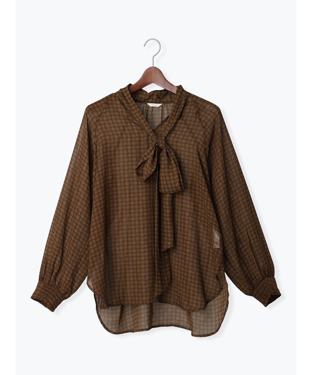 Te chichi パターンアソートシフォンボウタイブラウス《2025Autumn catalog vol.2 item》 
