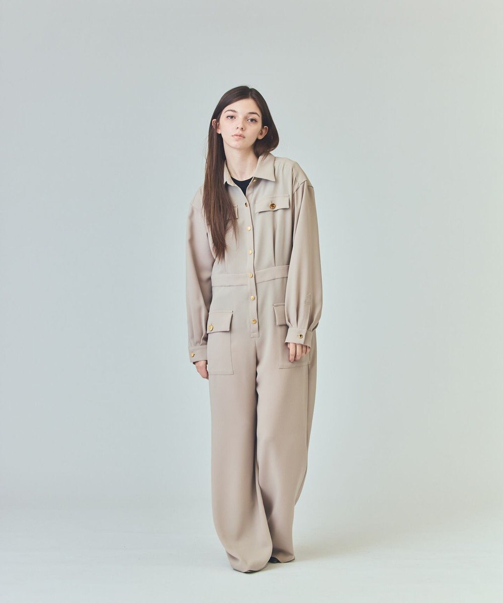 GRACE CONTINENTAL バックサテンオールインワン 