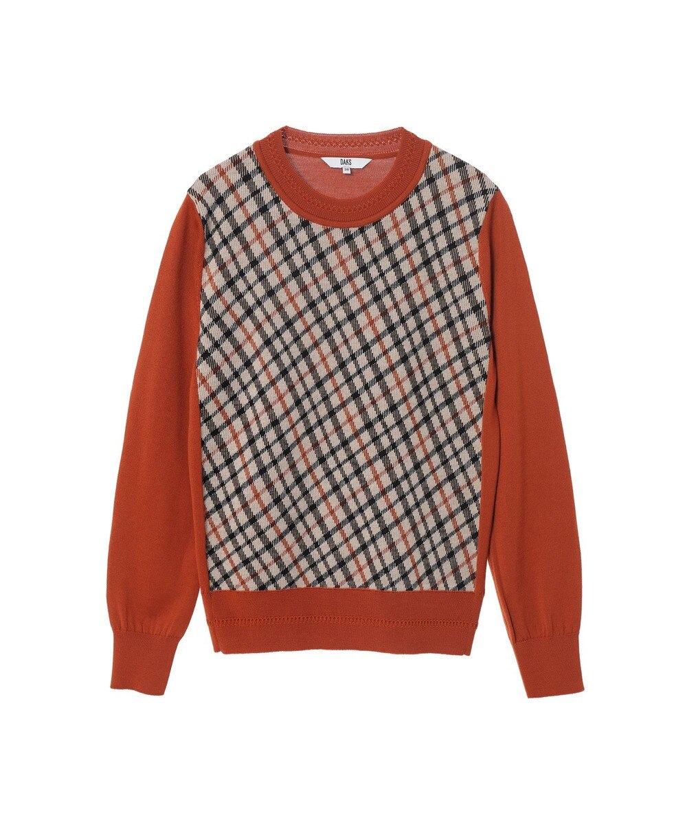 DAKS チェック ジャカードプルオーバー 