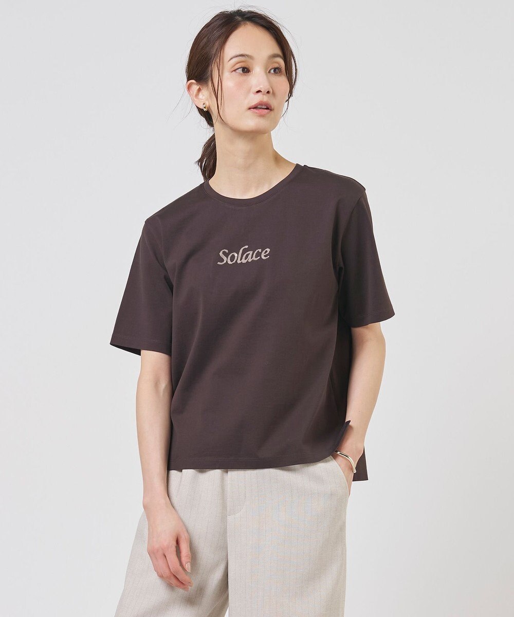 J.PRESS LADIES S 刺繍ロゴ Tシャツ 