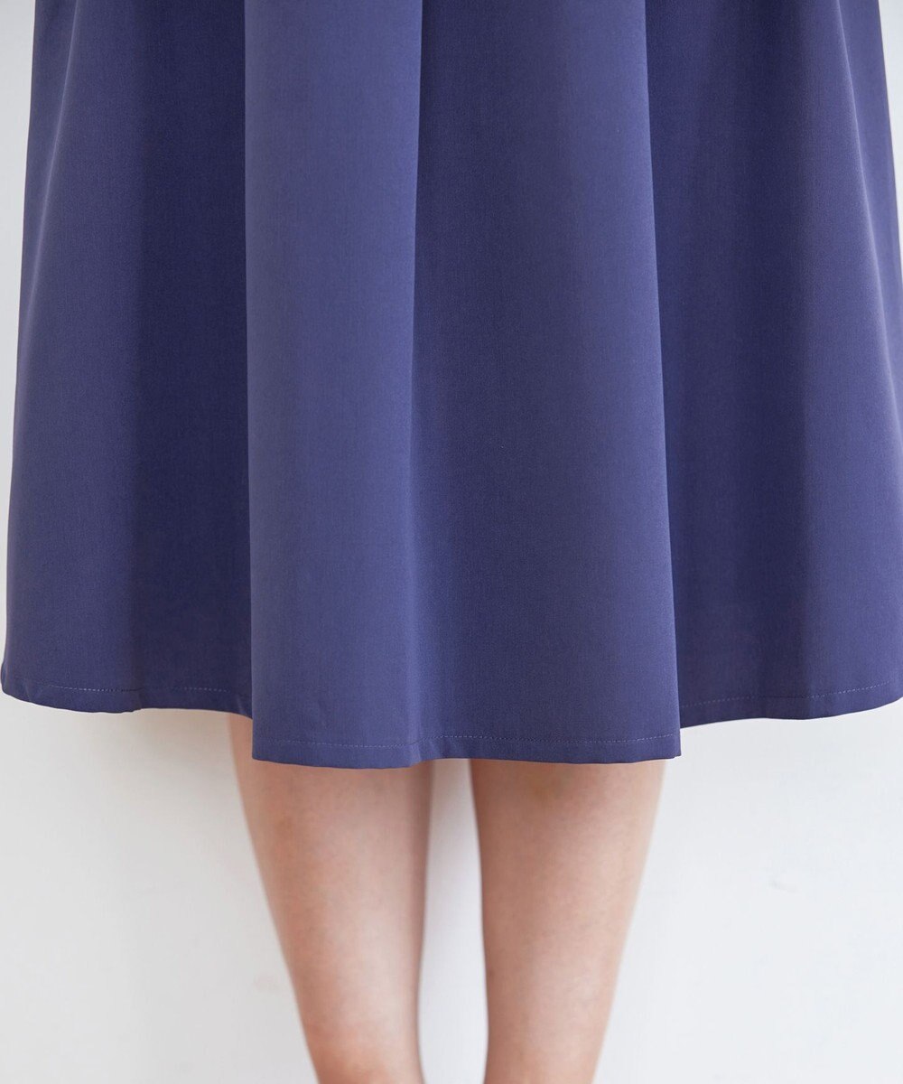 Tiaclasse L 【洗える】フラップポケットタックフレアスカート 