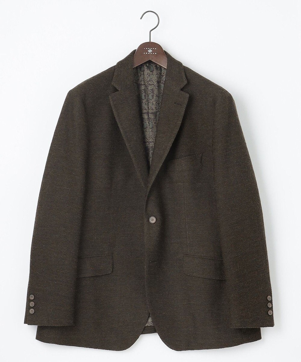 JOSEPH ABBOUD 【キングサイズ・軽量/ストレッチ/JAPANファブリック】 ミックス カラーツィード ジャケット 