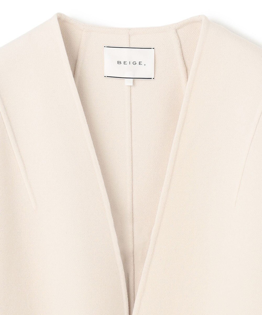 BEIGE， GRASSE / リバーウールクロップドコート 