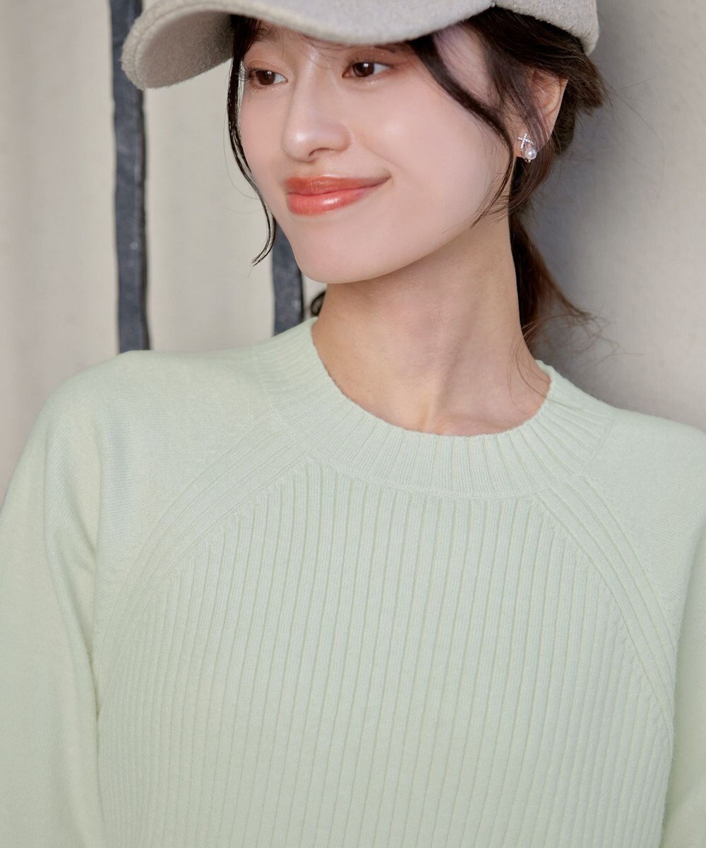 Tiaclasse 【新色追加・洗える】ミドルリブニットチュニック 