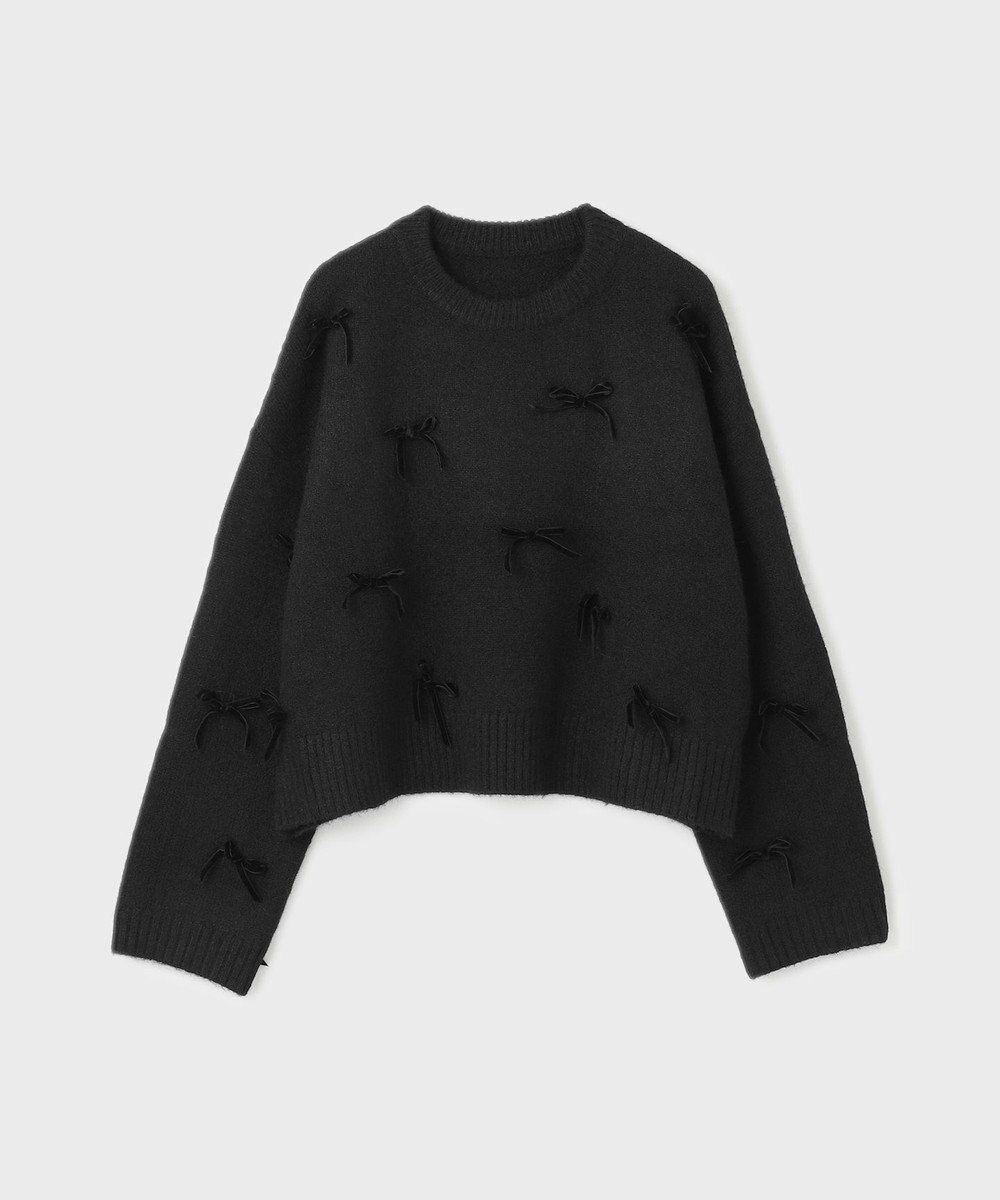 GRACE CONTINENTAL リボンニットトップ 