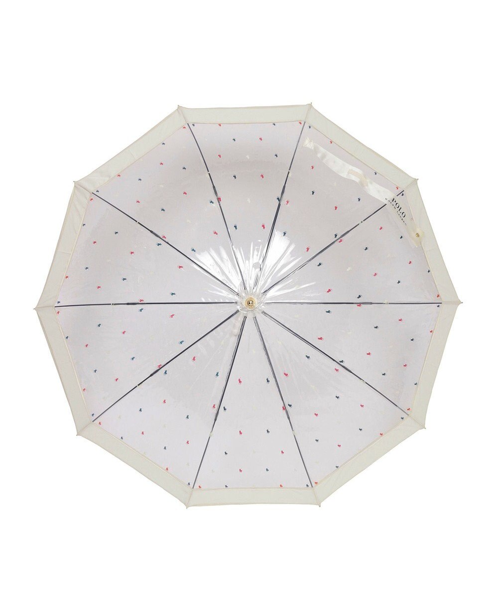 MOONBAT POLO RALPH LAUREN（ポロ ラルフローレン） 長傘 ビニール傘 ポロポニー バイカラー 10本骨 