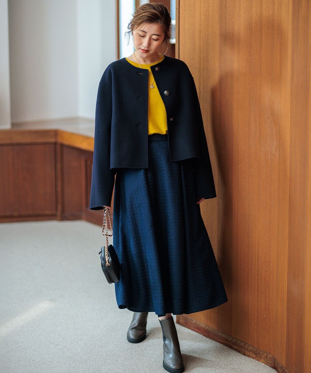 23区 【洗える】ピュアカシミヤ ドルマンスリーブ ニット 