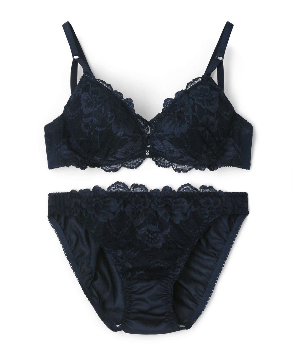San-ai Resort（三愛水着楽園） 【WEB限定】【プチプラブラセット】純欲カラーヌーディーレーシーストリングブラ＆ショーツセット 【northerly】 