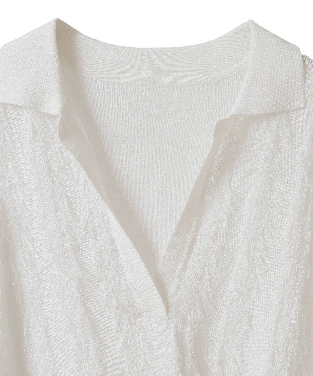 CRAFT STANDARD BOUTIQUE シアーフリンジスキッパーニットプルオーバー 