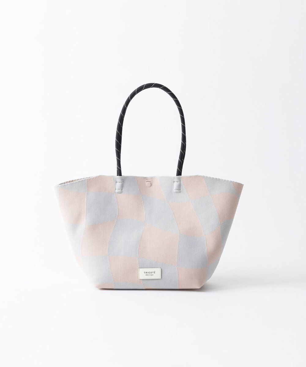 TRICOTE 【軽くて丈夫】FLOW ブロックチェック バッグ 