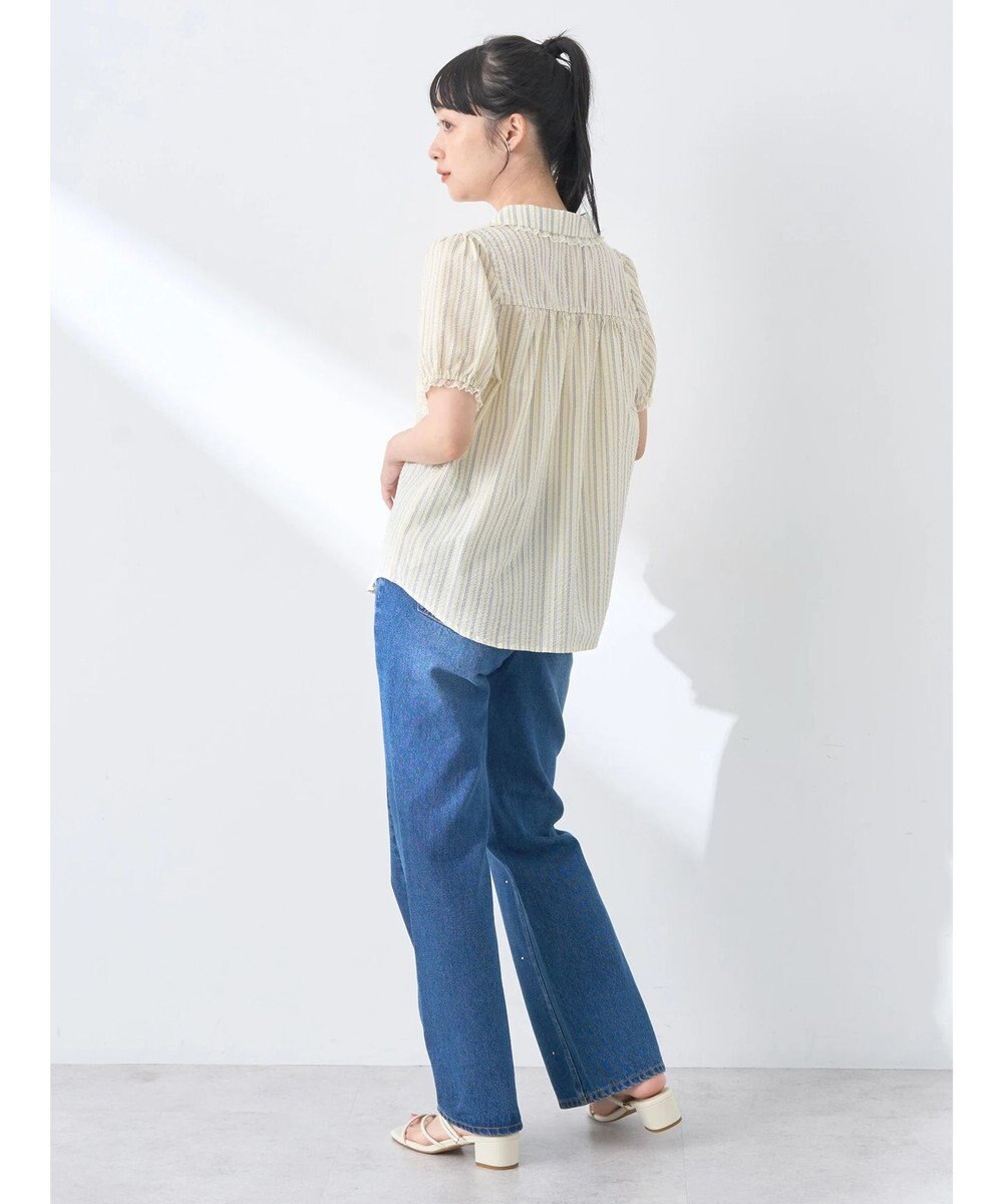 earth music&ecology ミニパフショートスリーブブラウス 