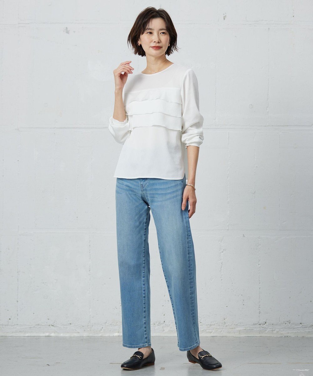 J.PRESS LADIES 【洗える】ヴィンテージWAVE ブラウス 