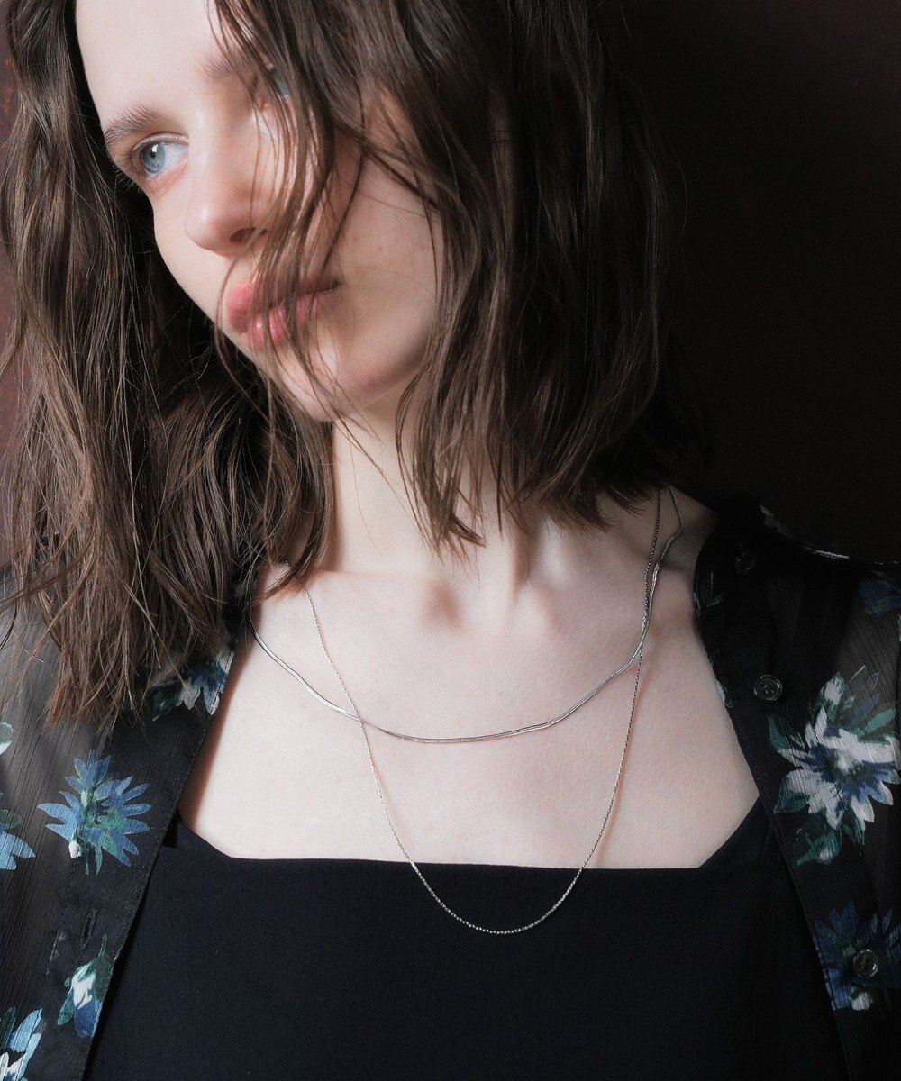 YECCA VECCA ステンレス2連チェーンネックレス 