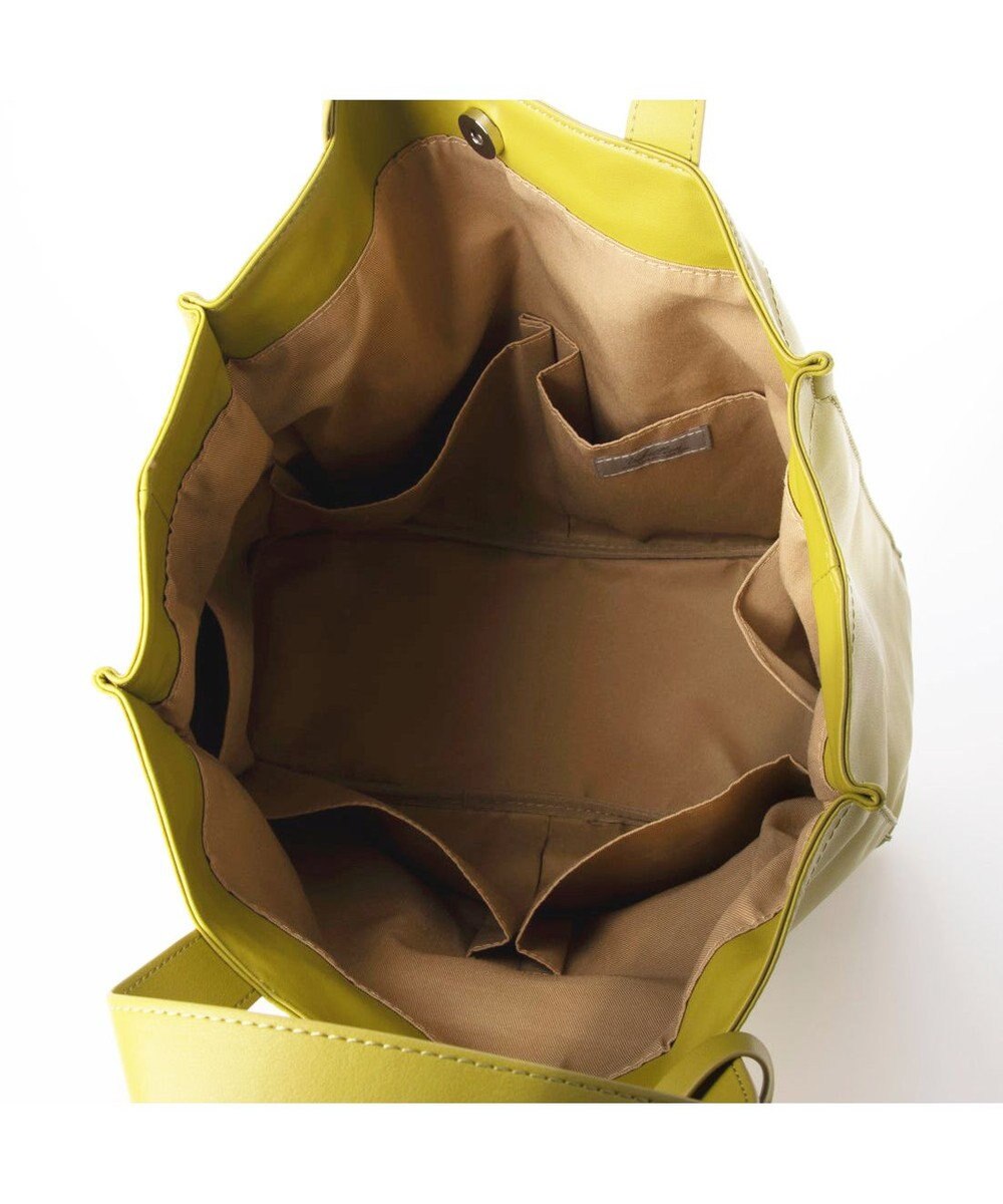 UNBILLION カシュカシュ cachecache / ガーメント合皮ショッパートートバッグ 