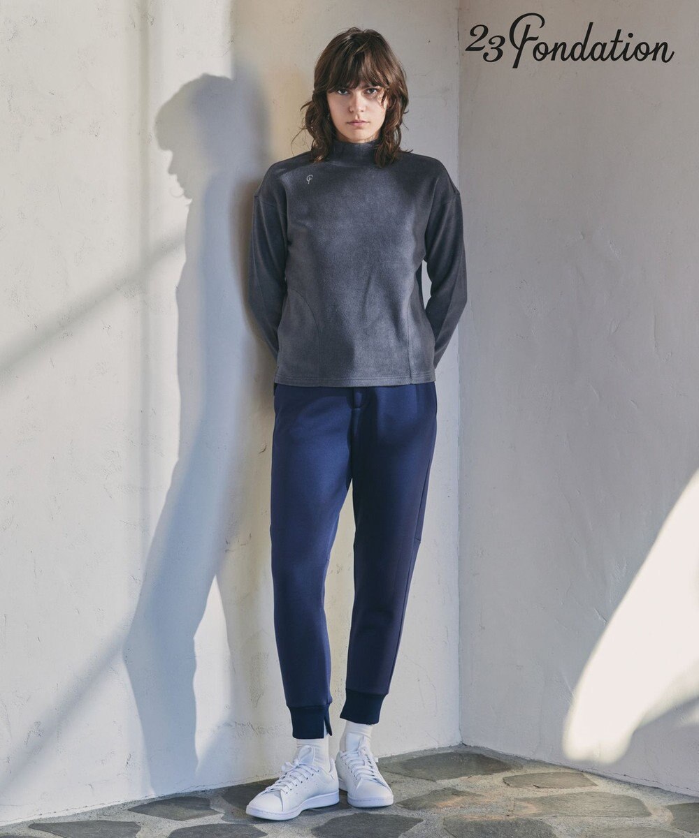 23区GOLF 【23Fondation/WOMEN】【吸湿発熱】モックネック プルオーバー 